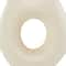14" Beige Paper Mache Abstract Double Opening Vase